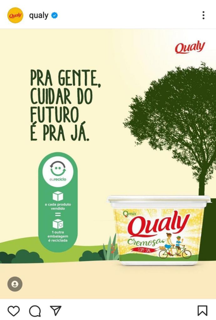 Print da postagem de divulgação da parceria.