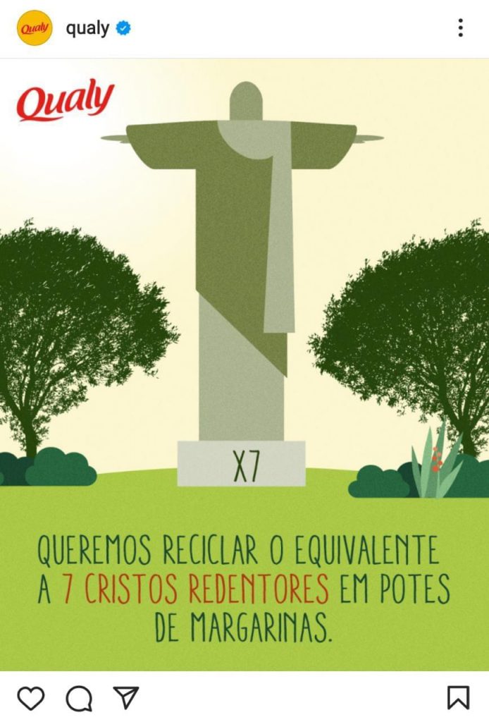Print da postagem de divulgação da parceria.