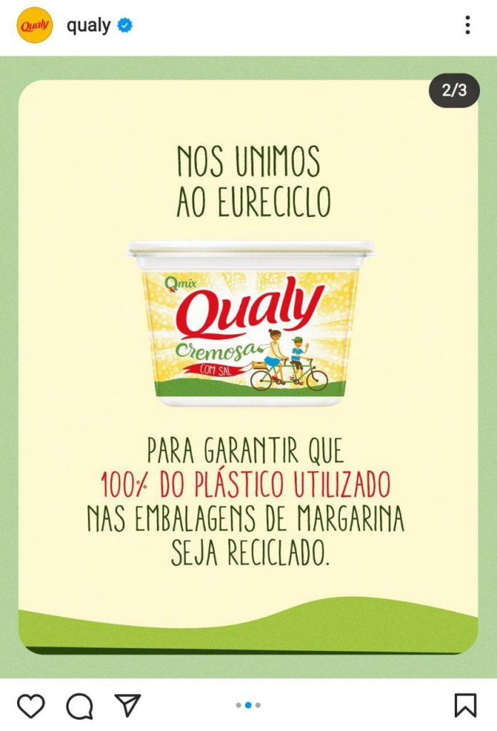 Print da postagem de divulgação da parceria.